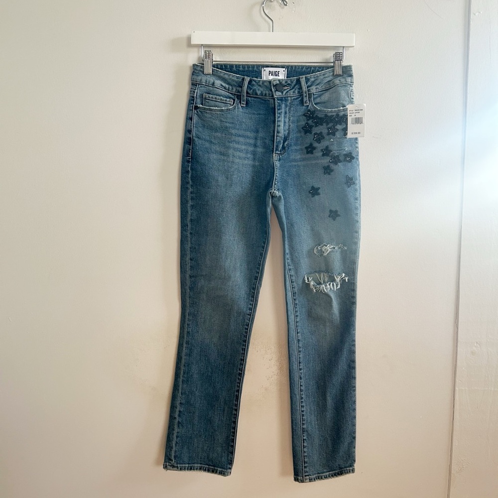 Paige embroidered Jupiter jeans 26 new with tags